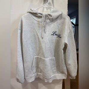 SHEIN Light Gray Casual Hoodie